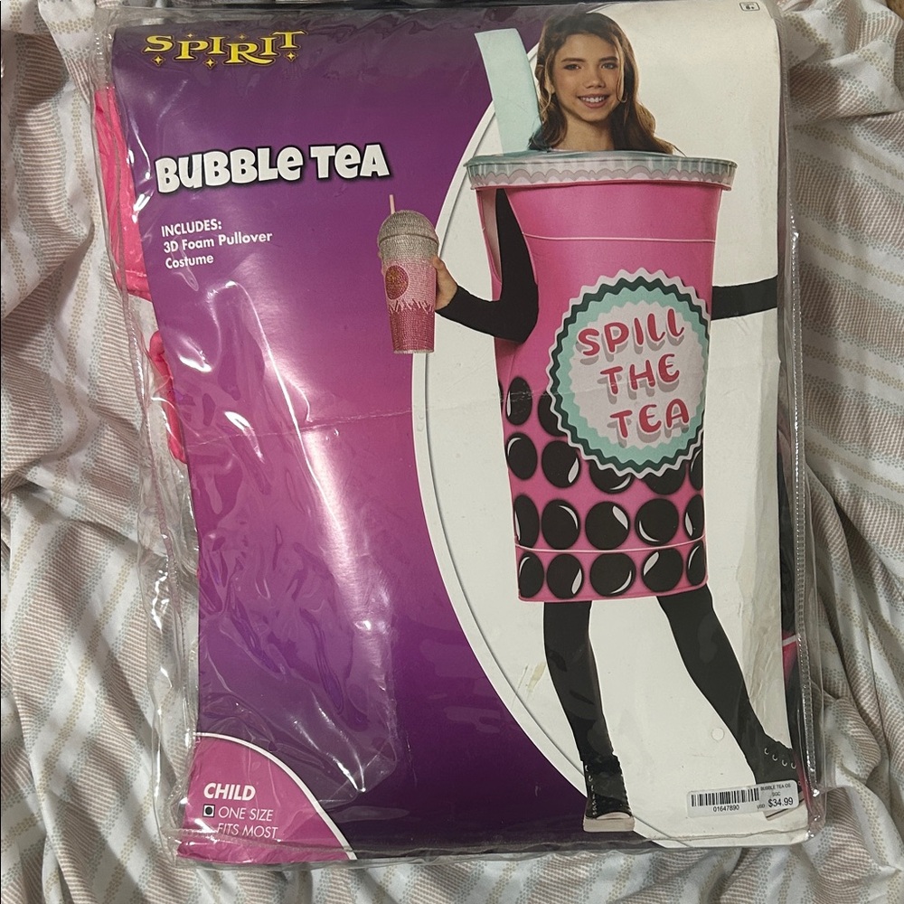 Spirit Pink Bubble Tea Child Costume one size
